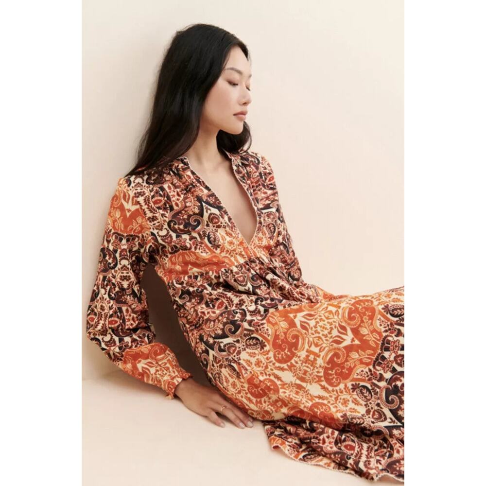 **SOLD** agua Bendita for Anthropologie Elaina Midi Dress (1X) - Picture 4 of 11